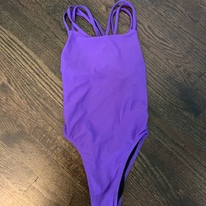 JOLYN - purple, fixed-back onesie